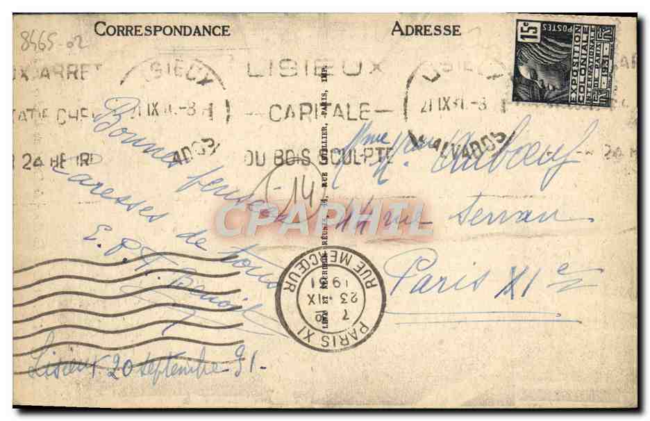 Lisieux — La Cour de Charlotte Corday — LL — Rückseite