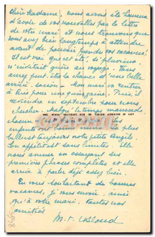 Lirieux — Kirche Saint-Désir — Vintage Postcard n°56 — Rückseite