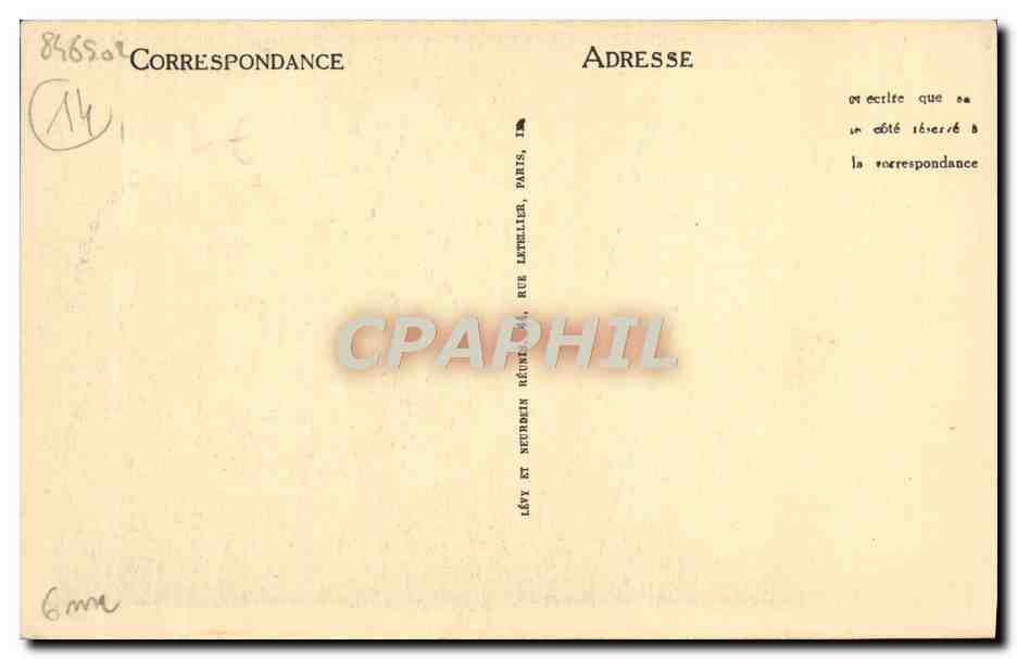CPA Lisieux L'Eglise saint desir — Verso