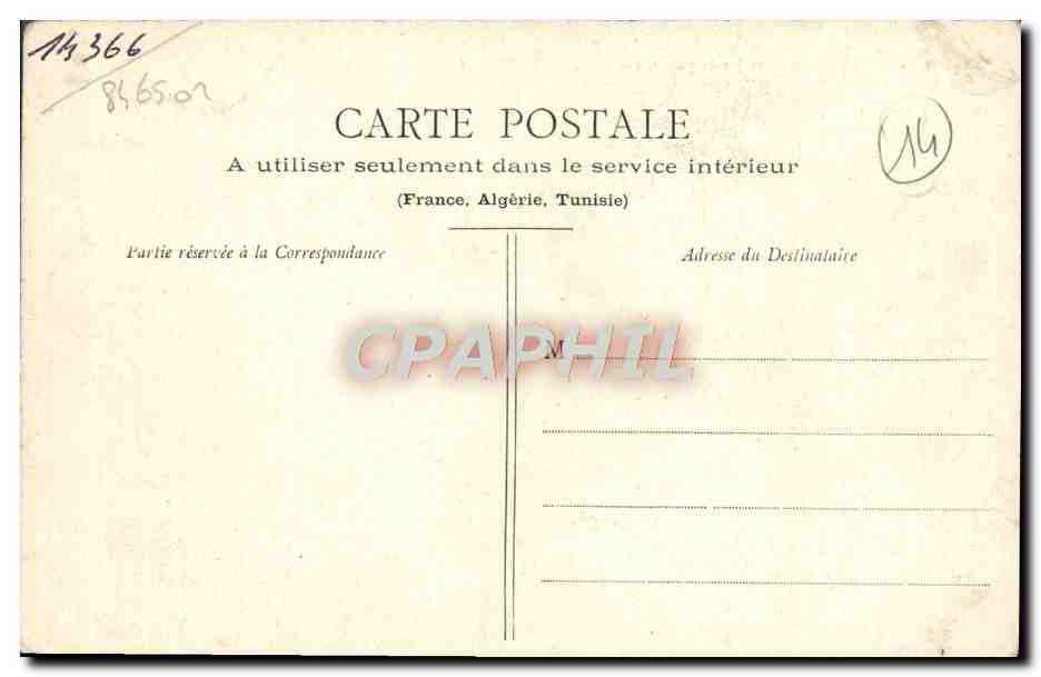 CPA Lisieux Musee et jardin public ancien jardin de l'eveche — Rückseite