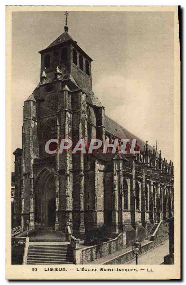 CPA Lisieux l'eglise saint jacques