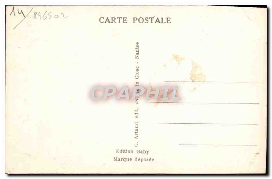 CPA Lisieux Eglise saint jacques et vieille maison — Rückseite