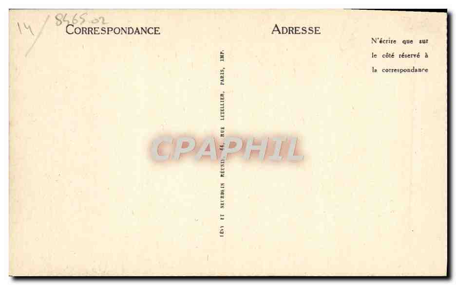 Lisieux — Le Manoir de la Salamandre, Rue aux Feuves — L.L. — Rückseite