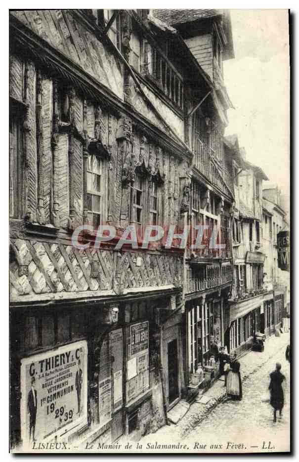 CPA Lisieux Le Manoir de la Salamandre Rue aux Fevres