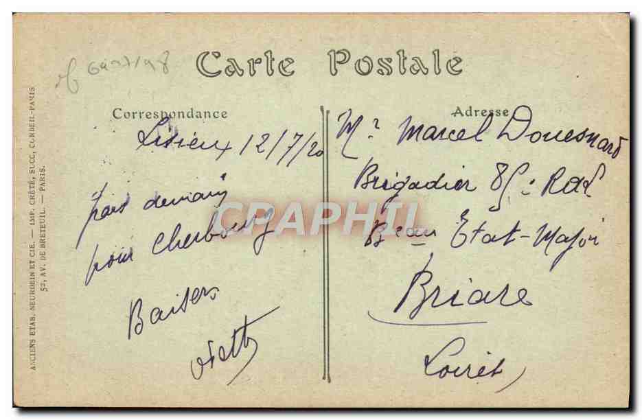 CPA Musee de Lisieux bataille d'aboukir par Champonniere Bas relief  — Verso
