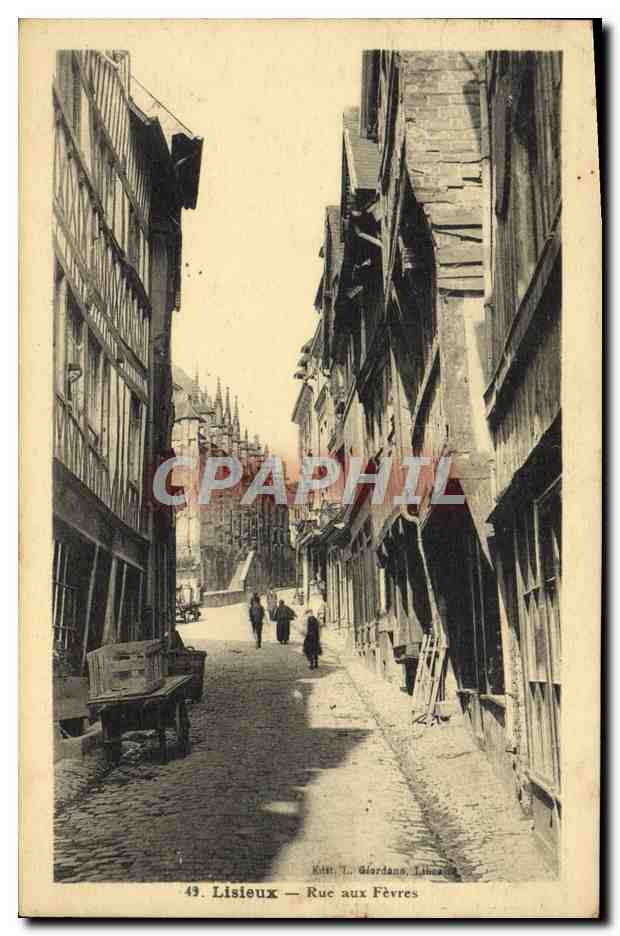CPA Lisieux Rue aux fevres