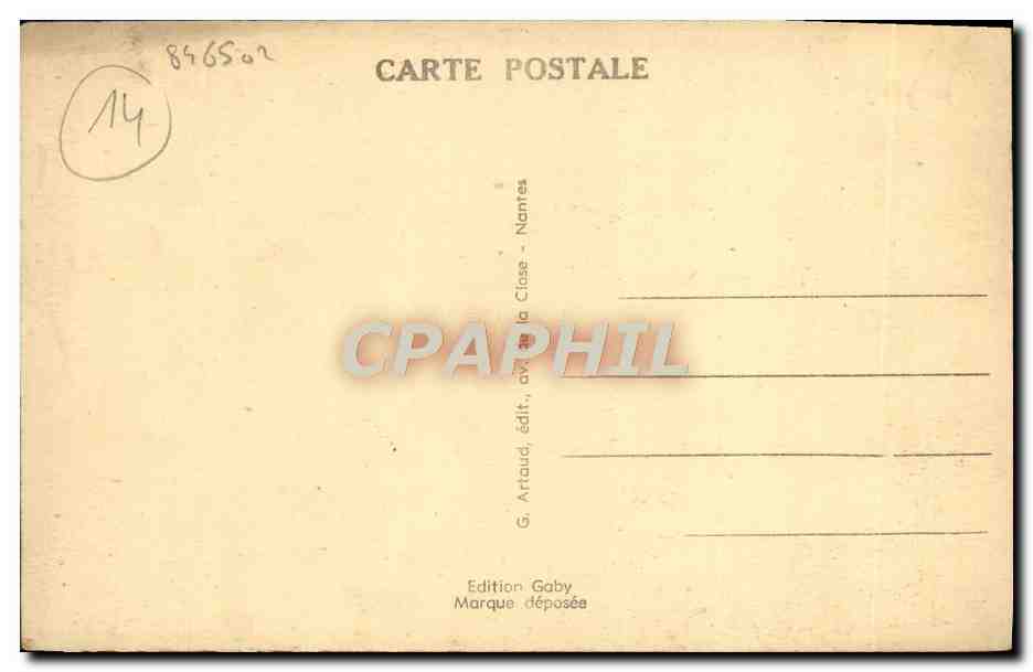 Lisieux (Calvados) — Vieilles Maisons de la Place de la Halle-au-Beurre — Édition Gaby — Rückseite