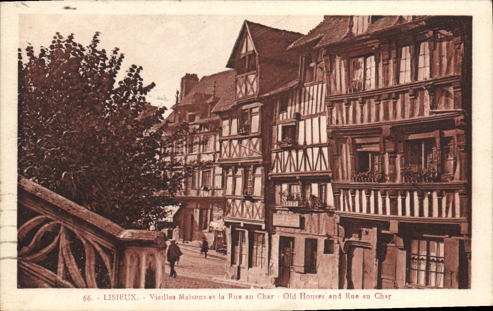 Lisieux - Vieilles Maisons et la Rue au Char — Édition La Cigogne, n°66