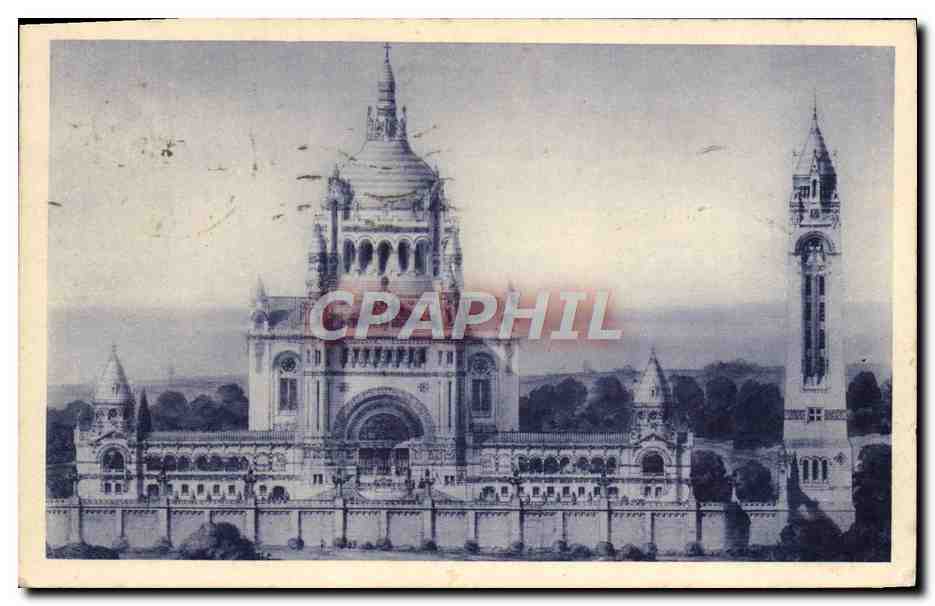CPA La basilique de Lisieux vue generale du projet