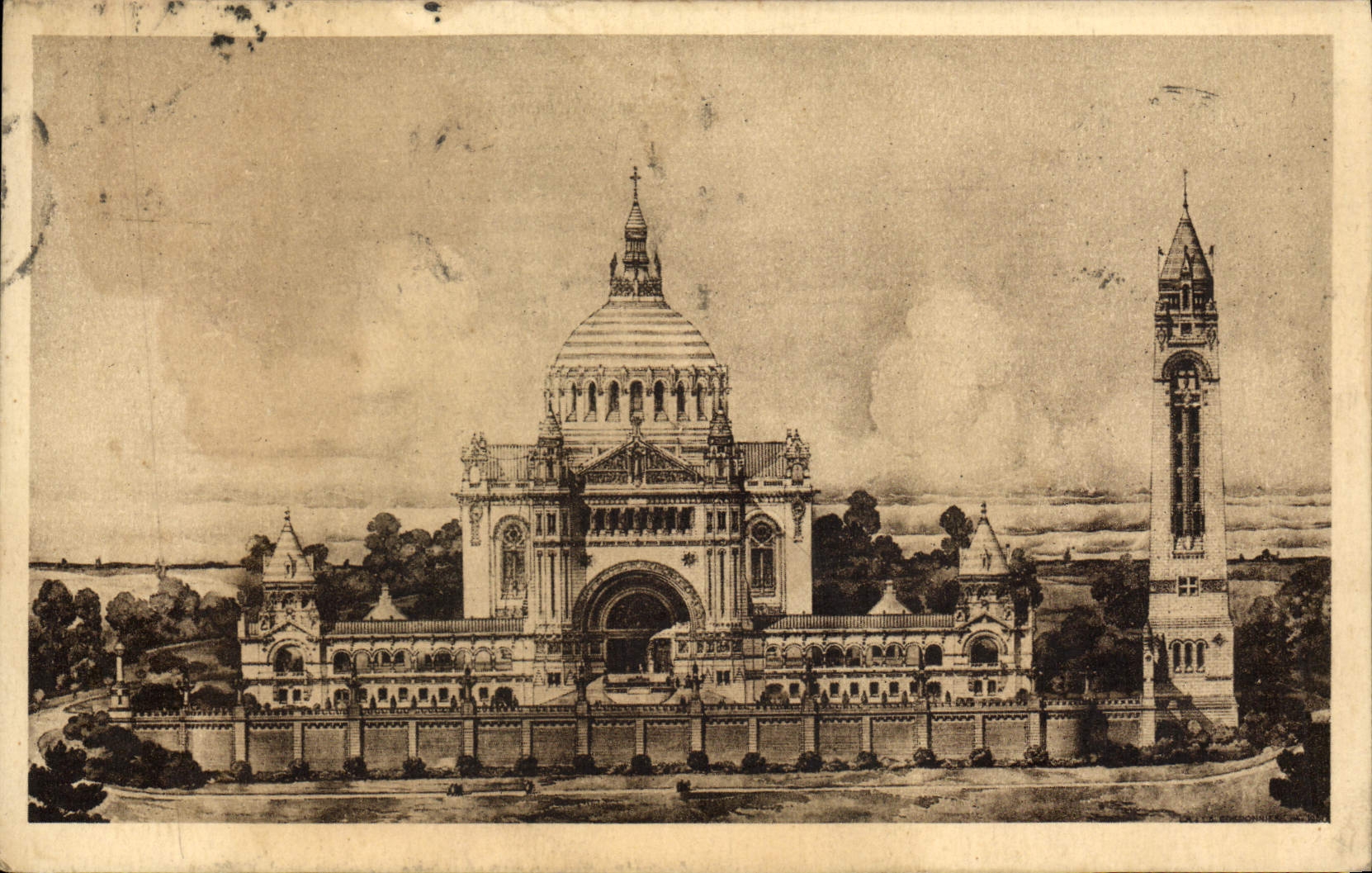 La Basilique de Lisièux — Vue générale du Projet — Édition C. B. S. T.