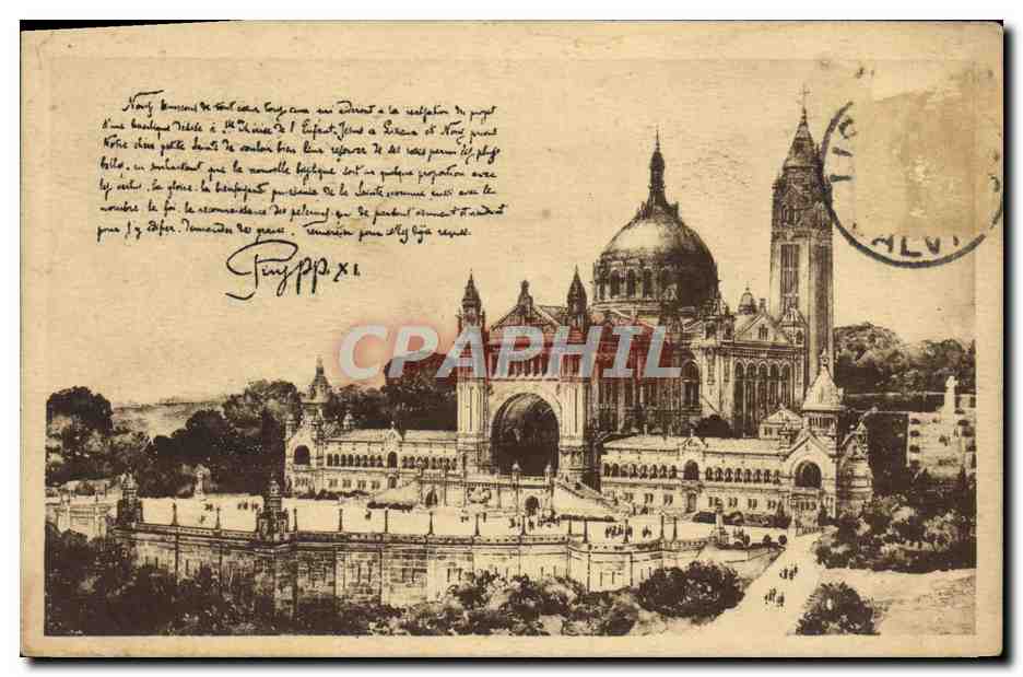 Projet de la Basilique de Sainte-Thérèse de l'Enfant-Jésus à Lisieux — éditeur non identifié, n° de série non visible