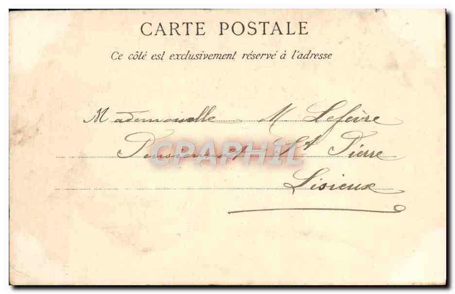 CPA Lisieux cathedrale saint pierre la normandie — Rückseite