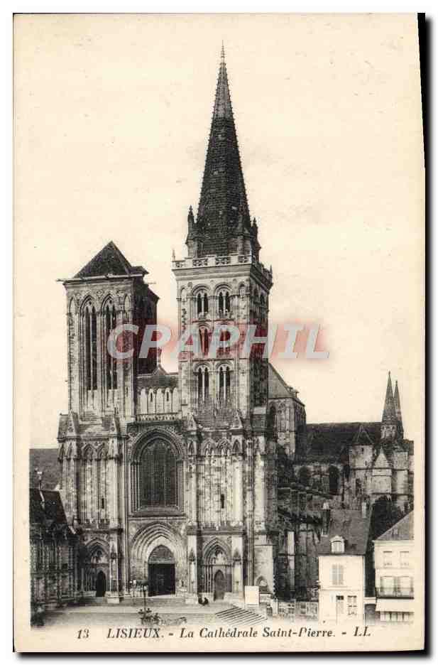 CPA Lisieux La cathedrale saint pierre