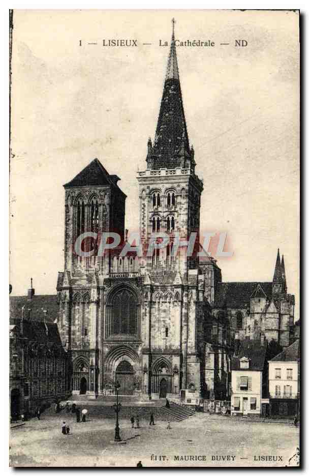 Lisieux — Ansicht der Kathedrale Notre-Dame — Verlag Maurice Duvéy