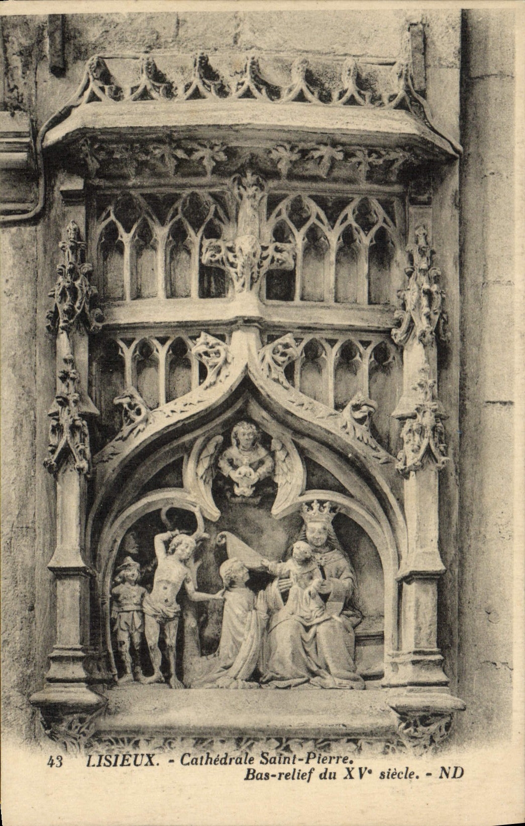 Lisieux - Cathédrale Saint-Pierre - Bas-relief du XVᵉ siècle