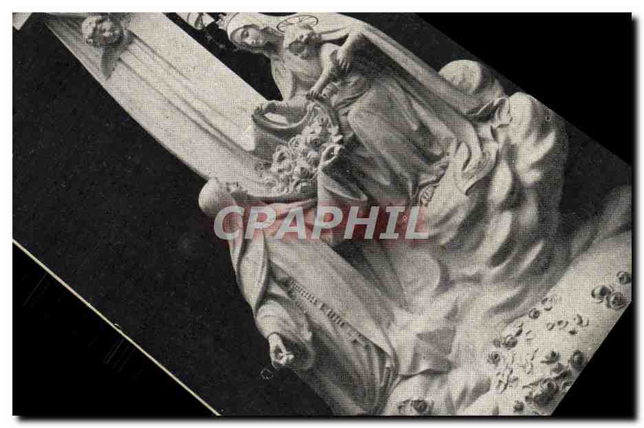 La Béthérèse de l'Enfant-Jésus — effeuillant sur la terre les roses du ciel — gravure sculptée dans la chapelle du Carmel de Lisieux — n°25
