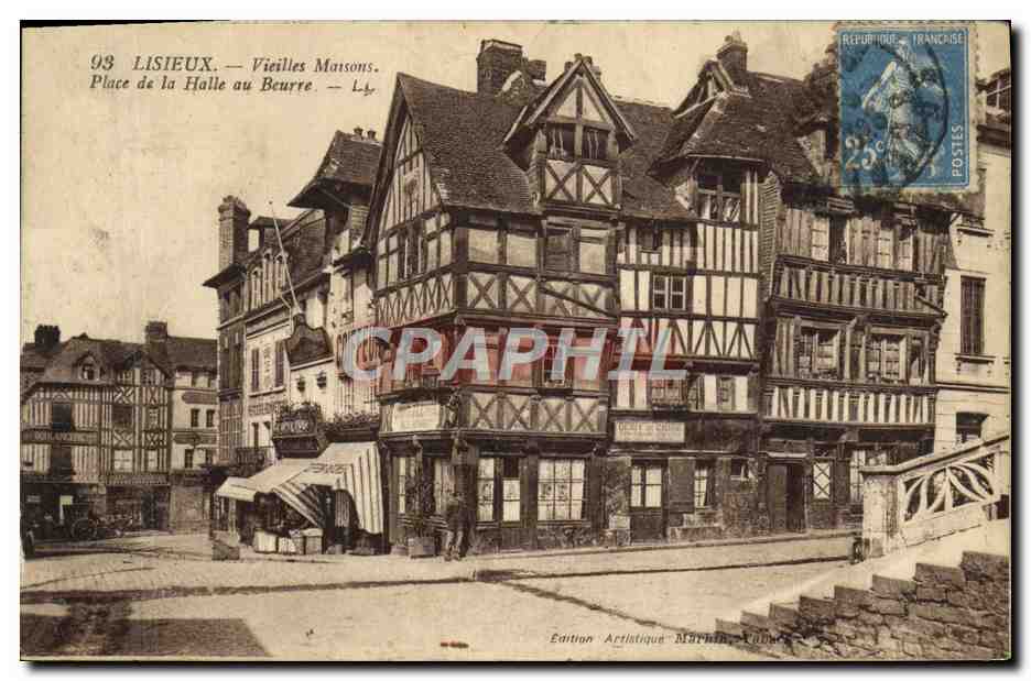 Lisieux — Vieilles Maisons. Place de la Halle au Beurre — Édition Artistique Marchin, n°93