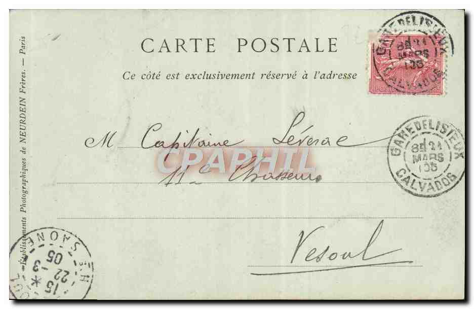 Lisieux — Vieille Maison, Rue Pont-Morlain — Ibert GRENTE, 10, Rue Pont-Morlain — Collections ND Phot — Verso
