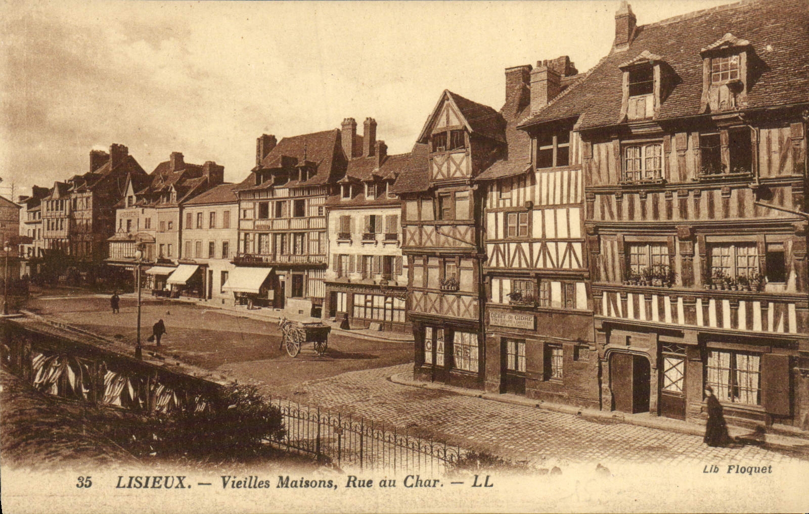 Lisieux — Vieilles Maisons, Rue au Char — Lib Floquet