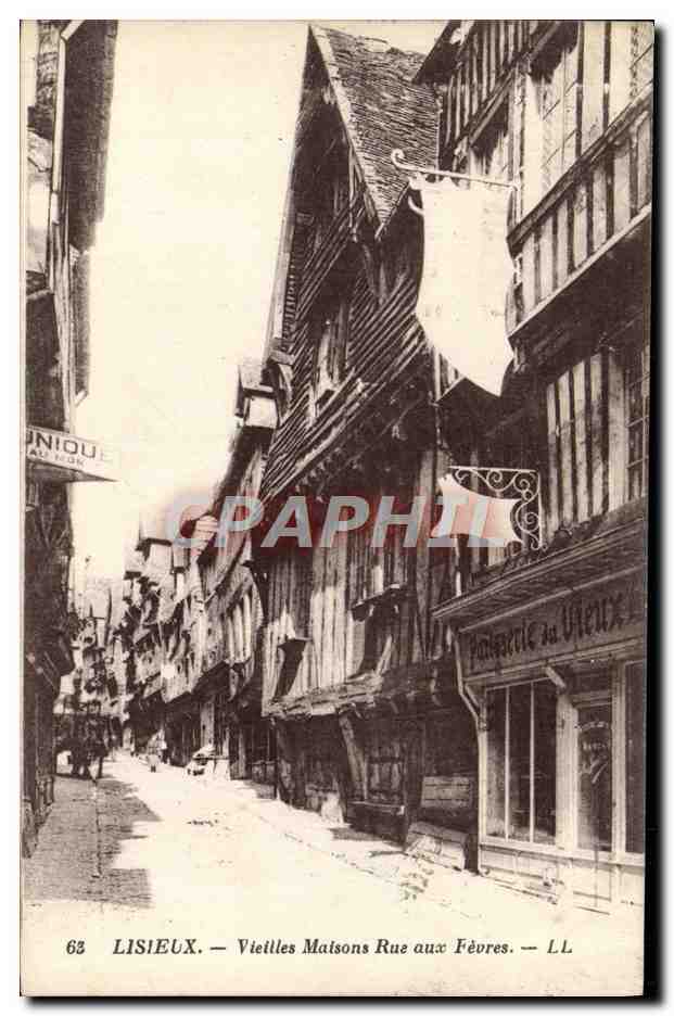 CPA Lisieux Vieilles maisons rue aux fevres