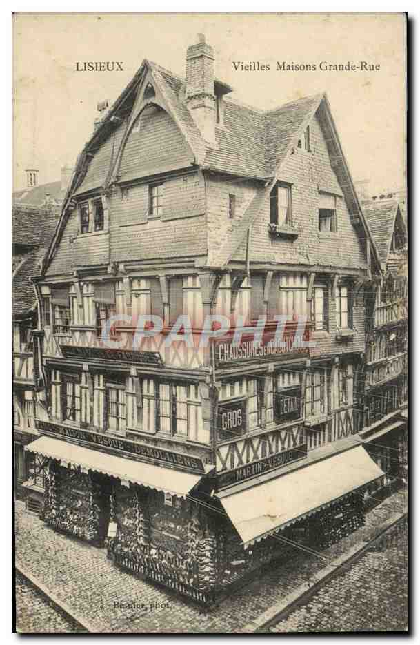 Lisieux — Vieilles Maisons Grande-Rue — Héaulier phot.
