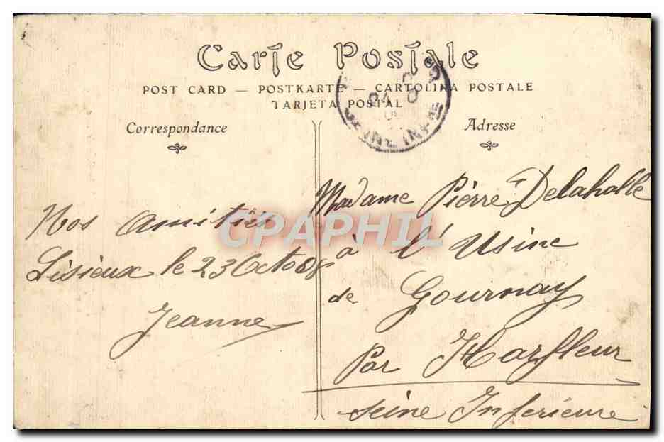 Maison de la Grande-Rue — Lisieux — ND Phot. A.G. — n°5 — Verso