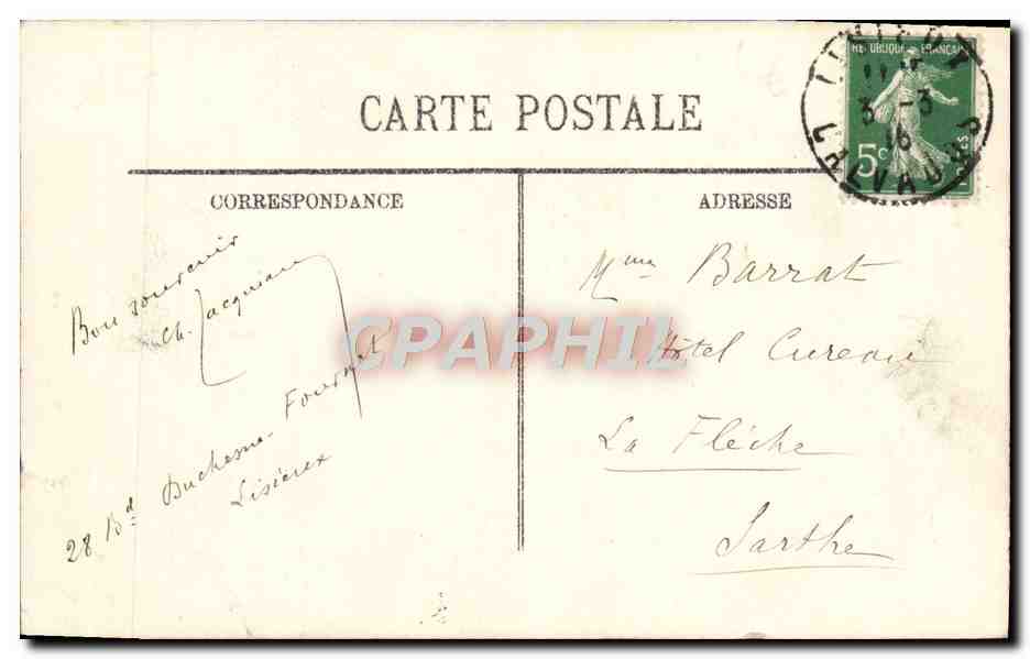 CPA Lisieux Vieilles maisons rue de la paix — Rückseite
