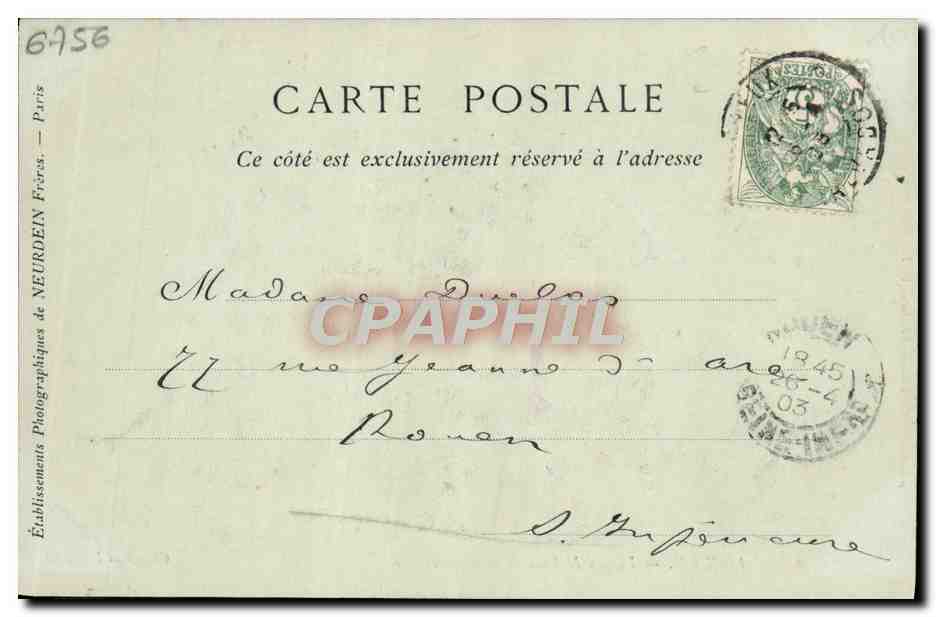 Lisieux — Vieilles Maisons de la Grande-Rue — Albert GRENTÉ, Librairie-Papeterie, 10, Rue Pont-Mortain — Rückseite