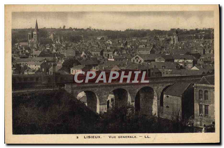 CPA Lisieux Vue generale Train 