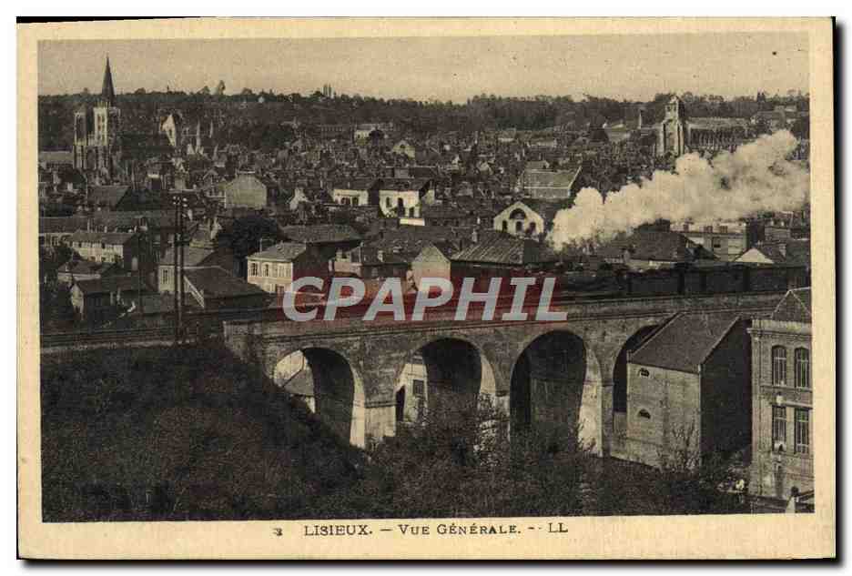 CPA Lisieux Vue generale Train