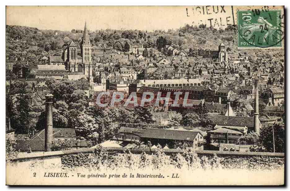 Lisieux - Vue générale prise de la Miséricorde - LL