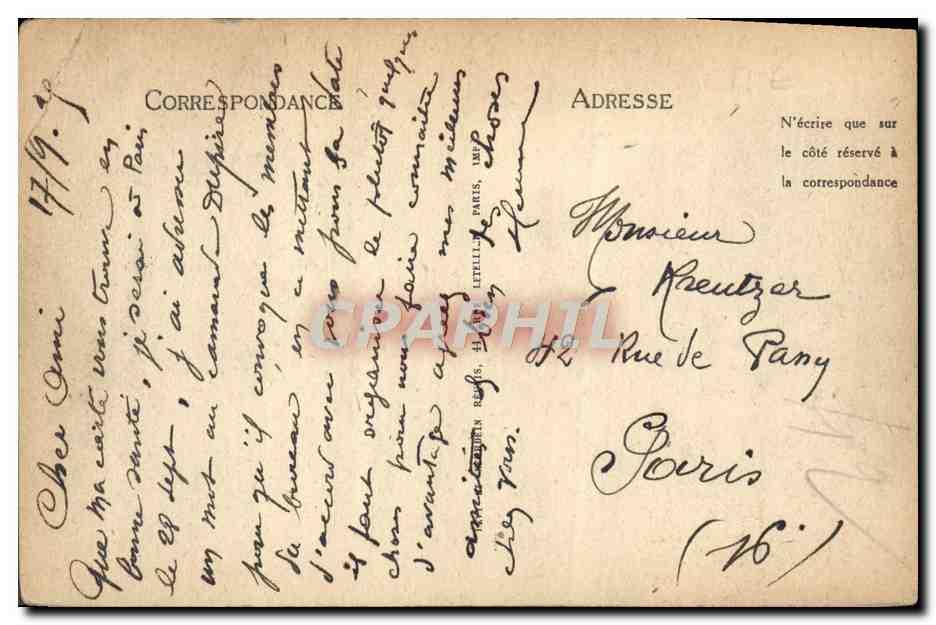 Lisieux — Vue Générale — LL — Verso