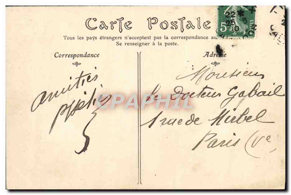 CPA Lisieux vue prise de la route de rouen — Rückseite