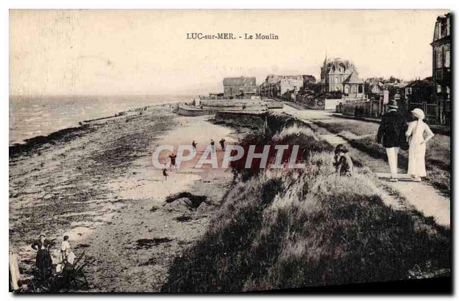 CPA Luc sur mer le moulin