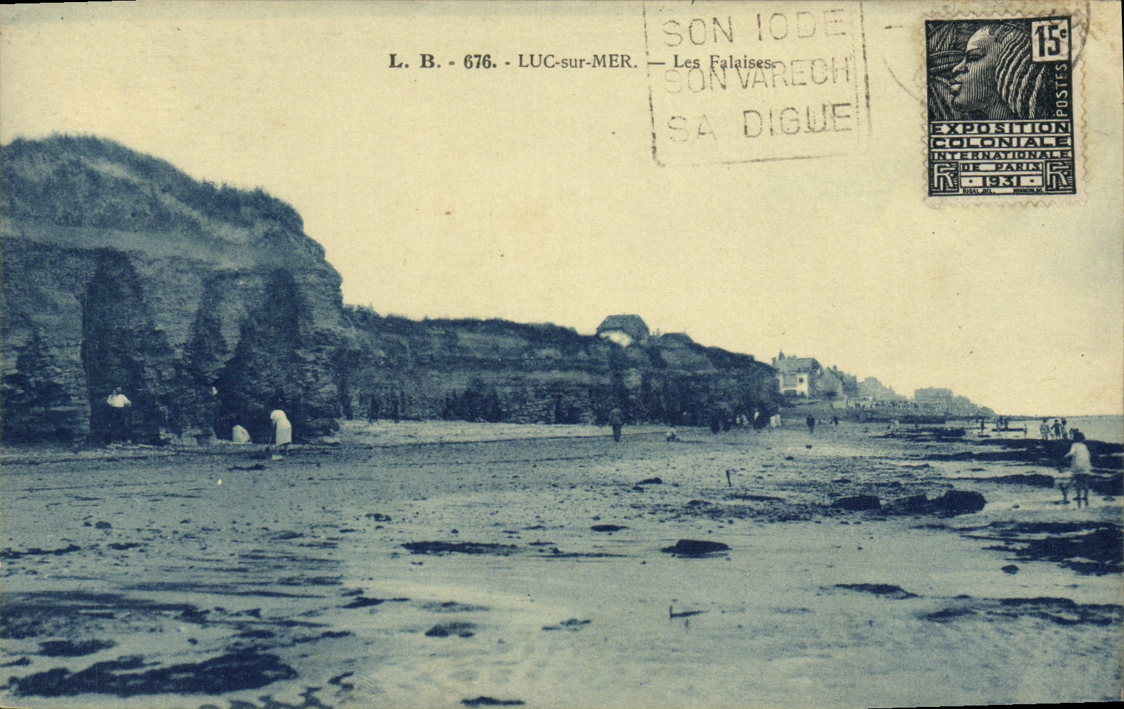 Les Falaises — Luc-sur-Mer — Édition du Petit Paradis, n° 676