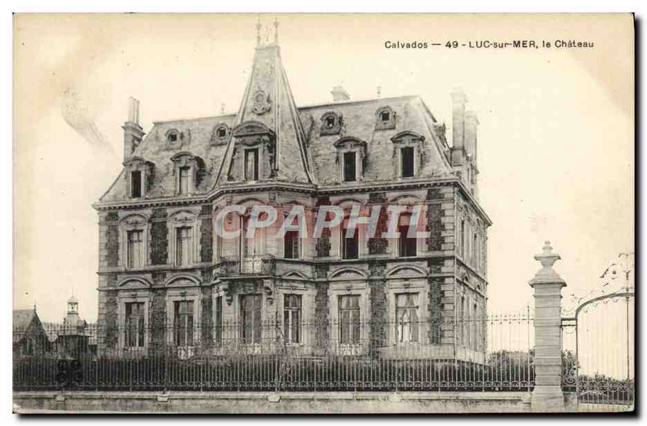 CPA Luc sur mer le chateau