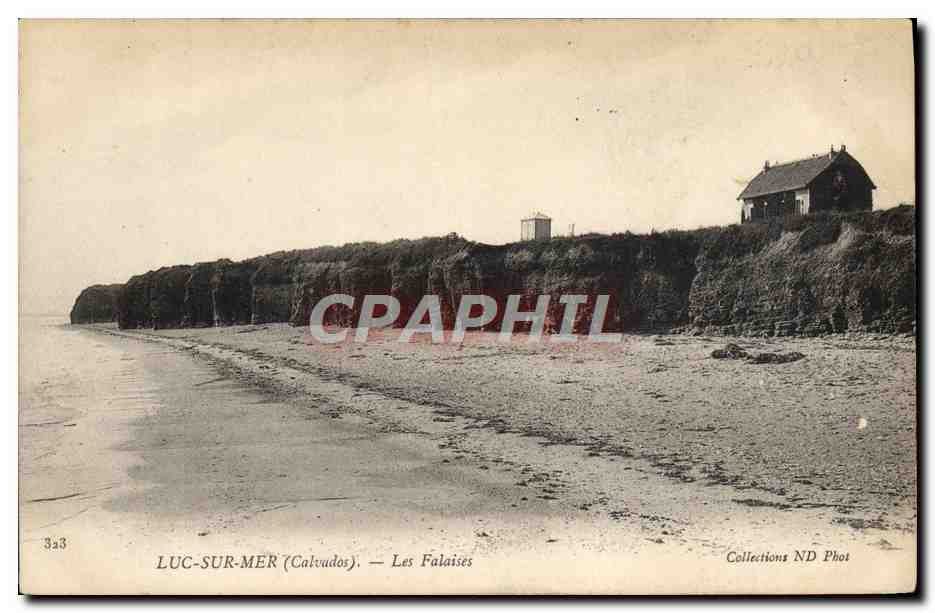 CPA Luc sur mer les falaises