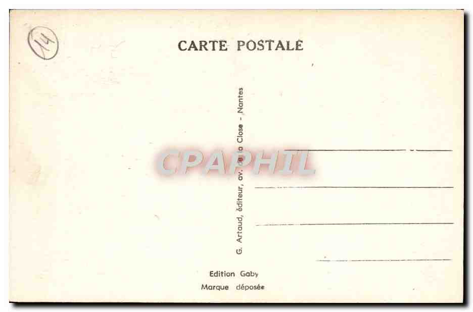 Luc-sur-Mer (Calvados) — L'Hôtel de Ville et le Bassin — Gaby — Verso