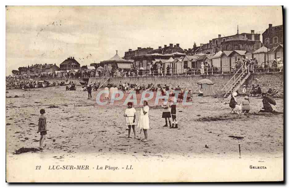 CPA Luc sur mer la plage