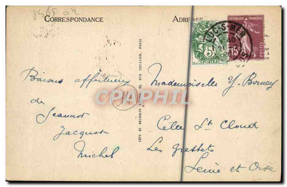CPA Luc sur mer la plage — Verso