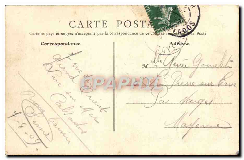 CPA Luc sur mer decente du et digue de l'est — Rückseite