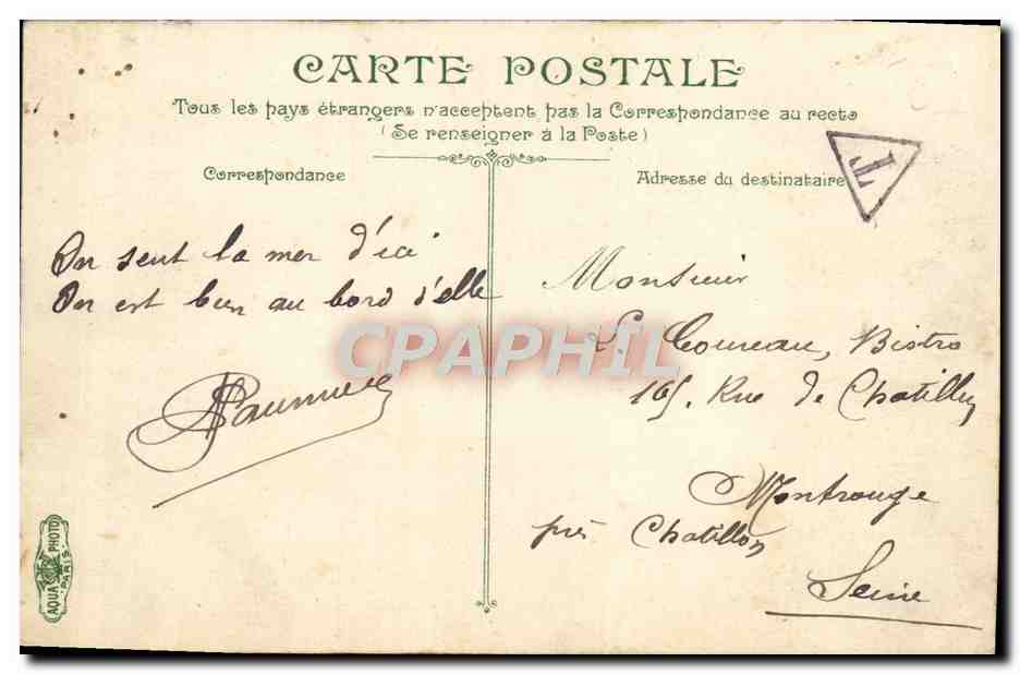 CPA Luc sur mer La breche et la passerelle du Quilhac  — Verso