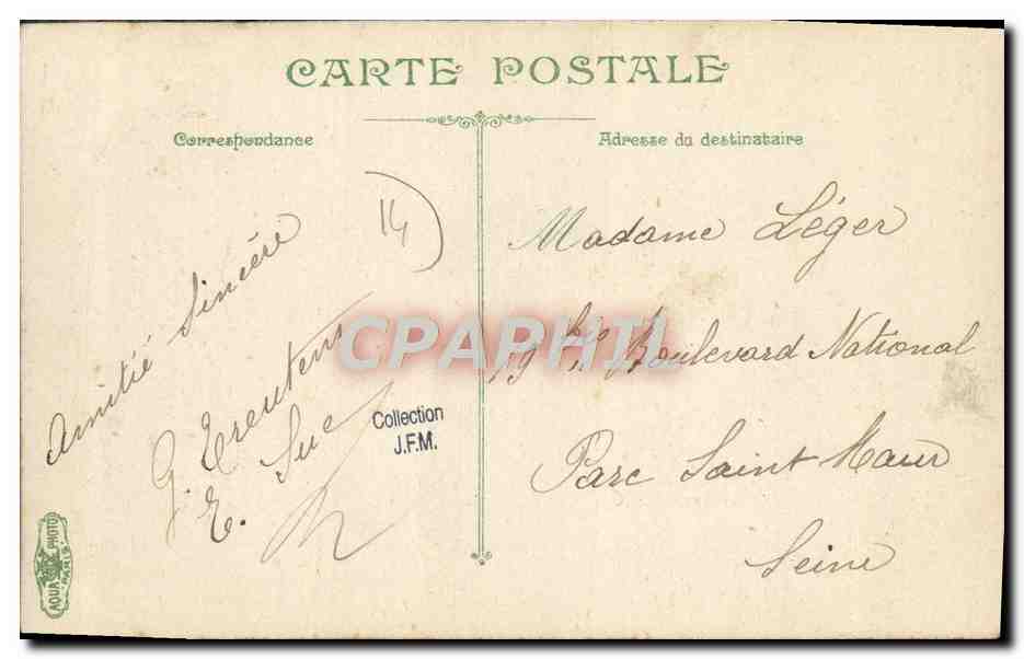 CPA Luc sur mer le nouveau port — Rückseite