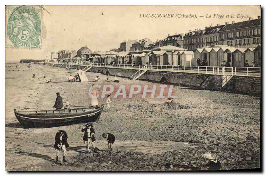 CPA Luc Sur mer La plage et la digue
