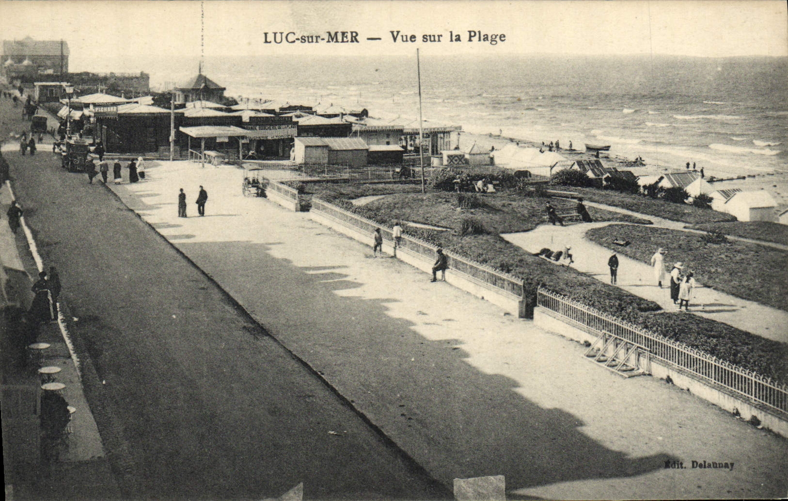 CPA Luc Sur mer vue sur la plage