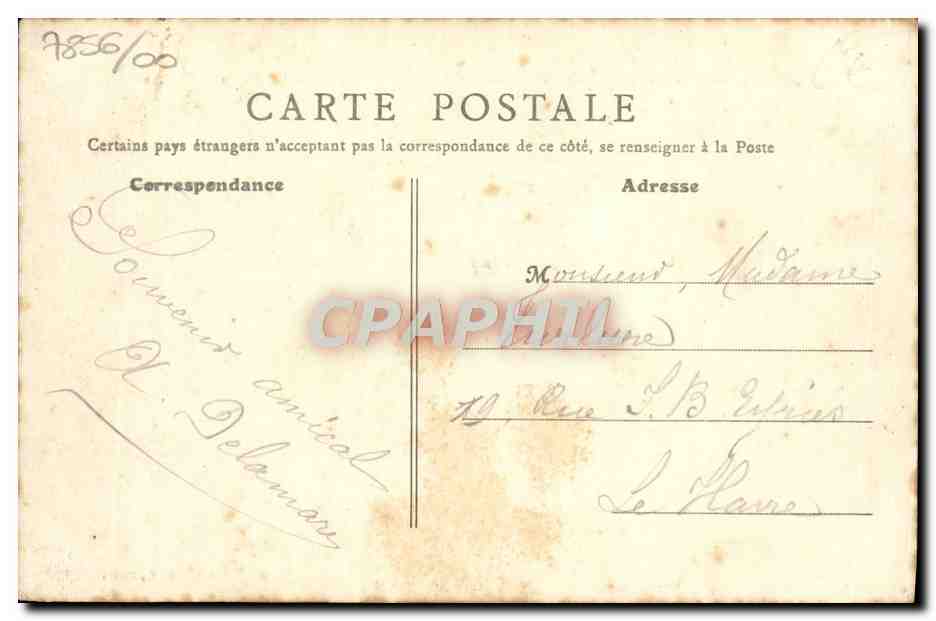 CPA Luc Sur mer Rues gambetta et victor hugo — Verso