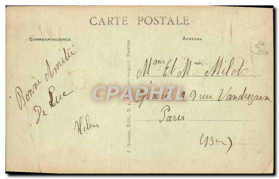 CPA Luc Sur mer la rue guynemer — Rückseite
