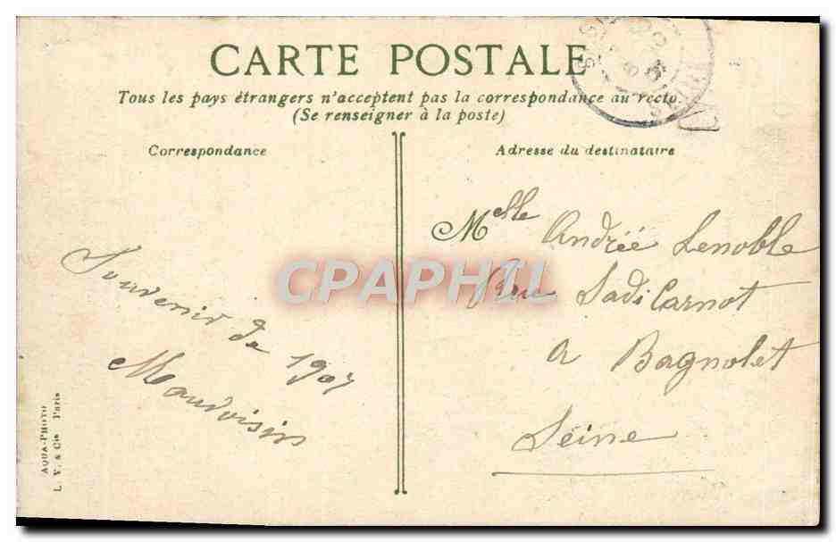 CPA Luc Sur mer l'heure du bain — Rückseite