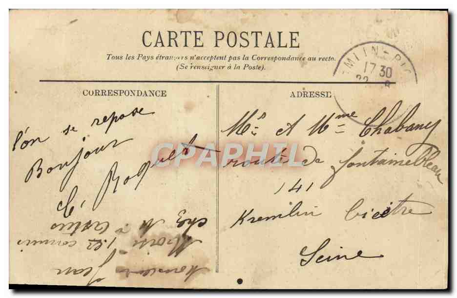 CPA Luc Sur mer la plage et les villas du grand orient — Verso