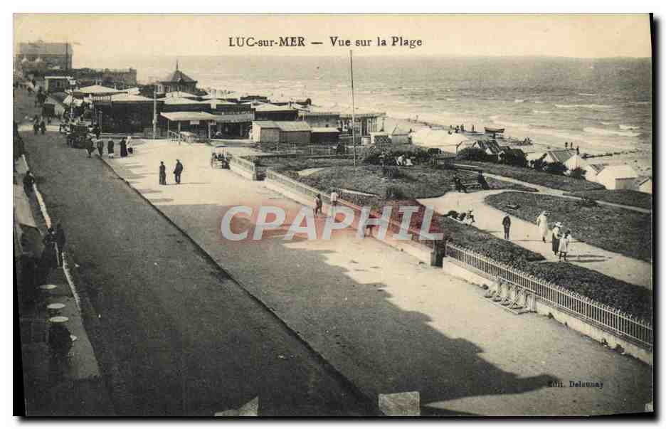 CPA Luc Sur mer vue sur la plage